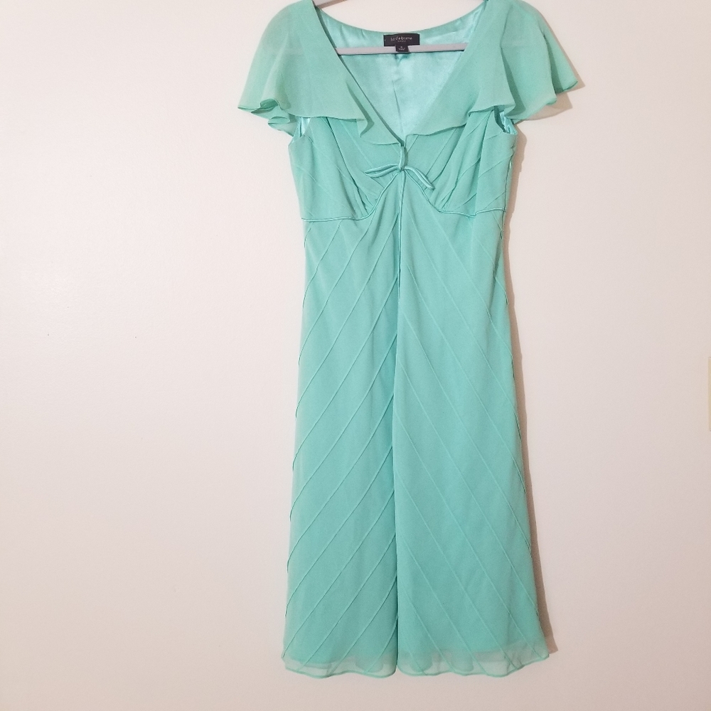 Elegant Liz clayborn seafoam green dress size 8